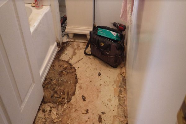 sewage damage cleanup